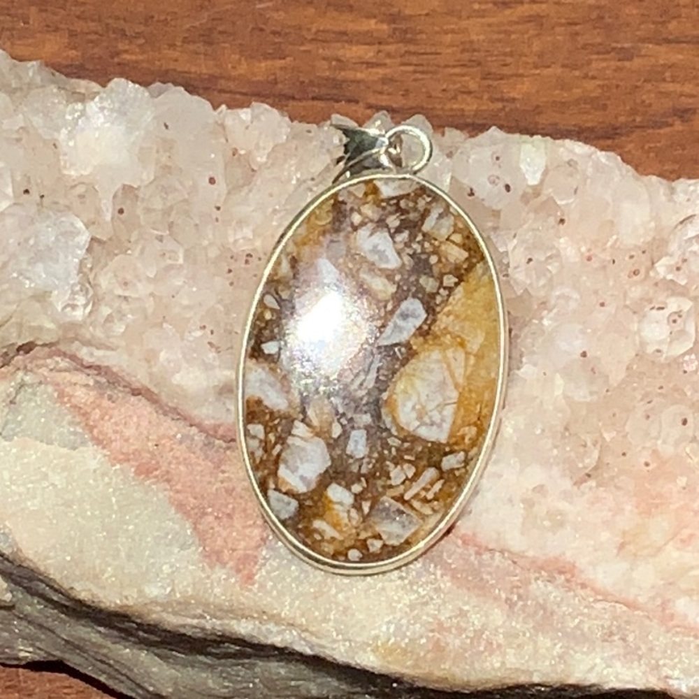 HORSE CANYON JASPER 925 STERLING SILVER PENDANT